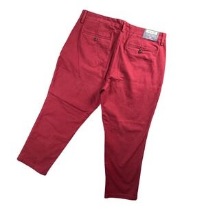 NWT Vineyard Vines Mens Stretch Chino Pants Burgundy Straight Fit 36x29